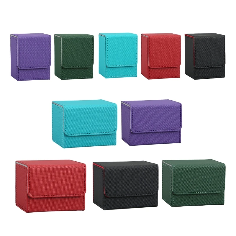 

PU Leather Deck Game Card Box Magnetic Card Game Case for Playing Cards Storage Dropship