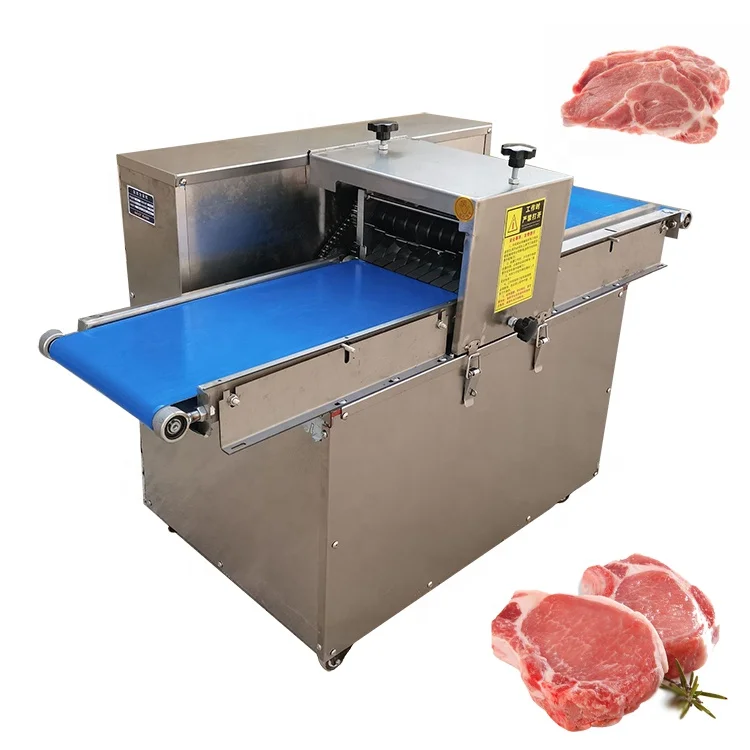 

Automatic small meat strips slicing cutting machine Beef Pork Meat Chicken Breast Jerky frozen fresh meat slicer