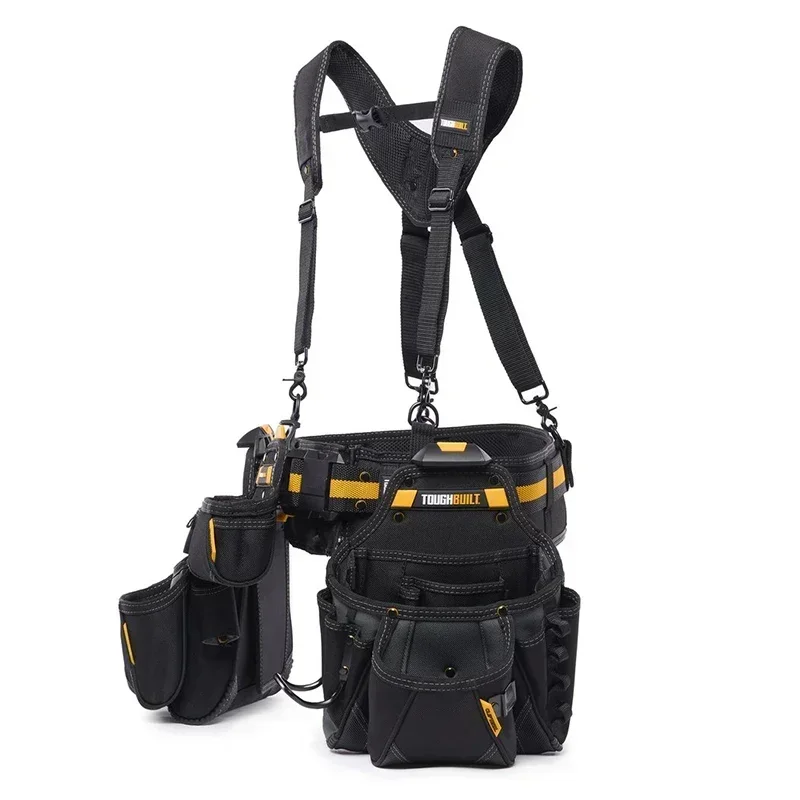 TOUGHBULILT TB-CT-101-5P tool waist bag 5-in-1 multifunctional shoulder strap quick hanging tool bag combination tool kit 6