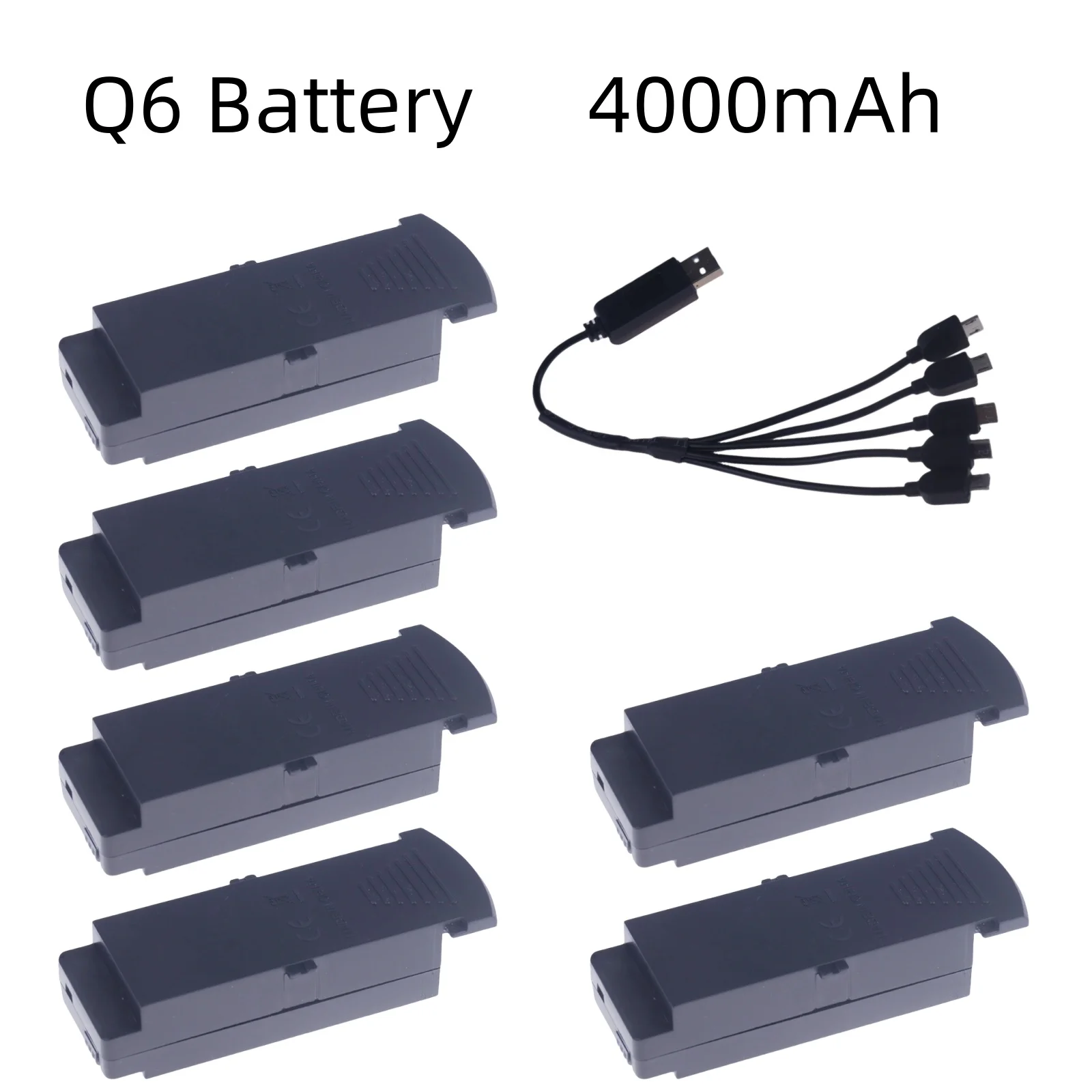 

Original Q6 S6 G6 T6 K5 3.7V Battery 4000mah for Q6 S6 G6 T6 K5 8K RC Quadcopter Spare Parts For Q6 Drones Battery 1800mAh
