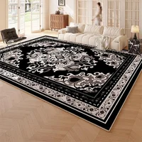 Carpet for Living Room Light Luxury Large Area Fluffy Plush Bedroom Bedside Rug Retro Floral Soft Cloakroom Mat Alfombra 거실 카펫 2