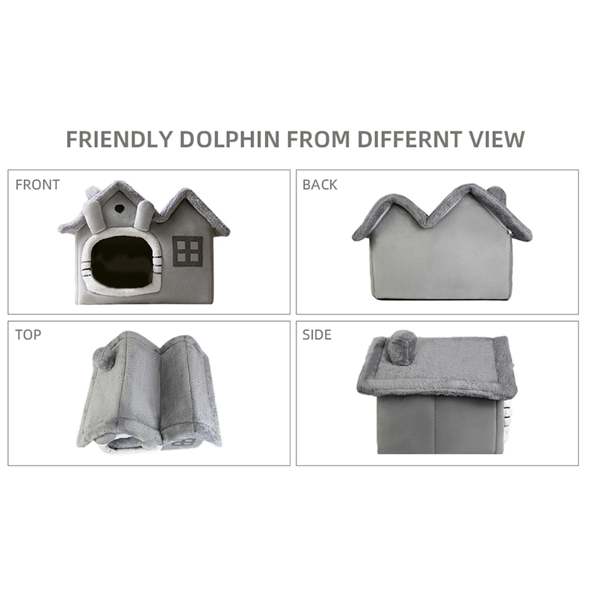 Double-Topped, Detachable and Washable Pet House