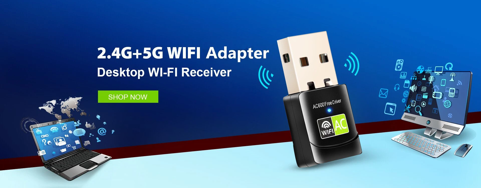 wireless network adapter Wifi USB Wifi Adapter 5 Ghz Wi-fi Adapter 3.0 USB Ethernet Wifi Antenna 600M 1300M Wi fi Adapter 2.4G 5Ghz Wi fi Dongle For PC usb wifi adapter