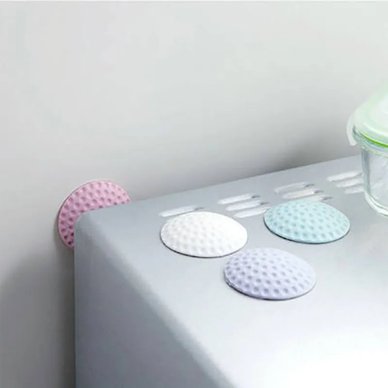 4Pcs Door Stopper Door Close Protection Pad Silicon Soft Cushion Rubber Silicone Mute Stickers Hardware Bumper Wall Mat