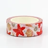 NEW 1PC 10M Decor Nautical Starfish Shell Conch Set Washi Tape for Scrapbooking Journaling  Masking Tape Cute Stationery 2