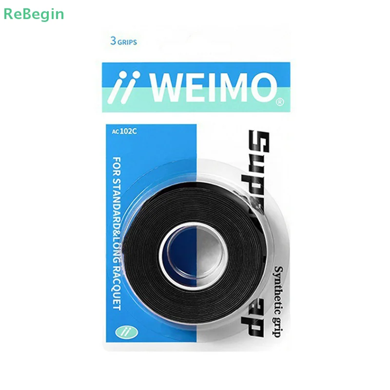 3pcs/Pack Badminton Hand Rubber Wrap Around Handle With Anti-Slip Sweatband Grip Handle Leather Badminton Hand Rubber