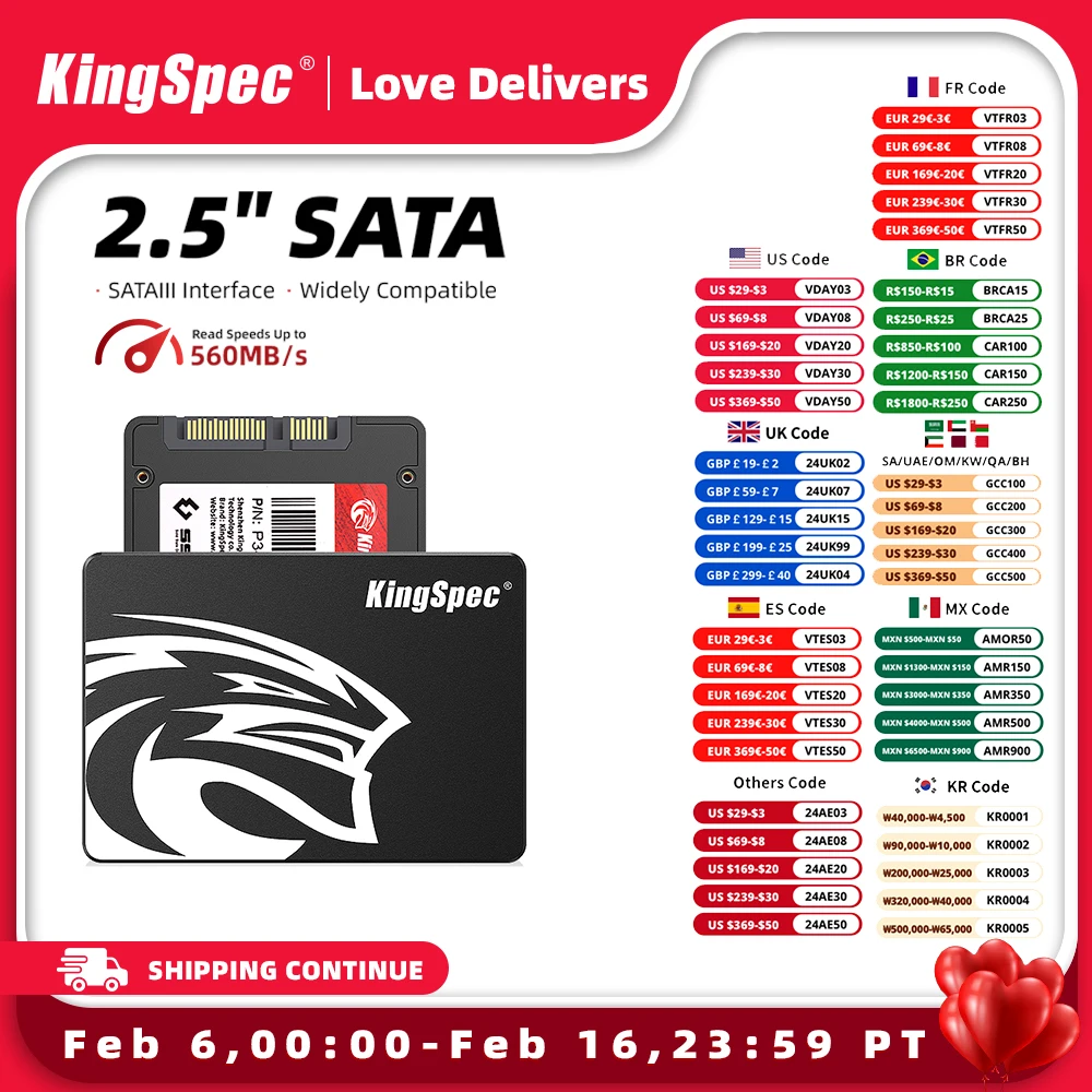 Ssd Drive Hdd 2.5 Hard Disk Ssd 120Gb 240Gb 1Tb 512Gb 128Gb 256Gb Hd Sata 4Tb Disco Rigido Interno Per Pc Portatile Kingspec