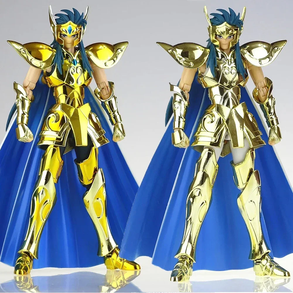 

In Stock CS Model Saint Seiya Myth Cloth EX Aquarius Camus With Hyoga Cygnus Head Knighte Zodiac Action Figure Gift