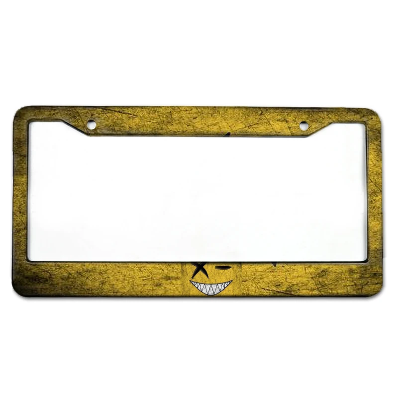 Sleek Chrome License Plate Frame - Universal Fit, Durable Black Finish