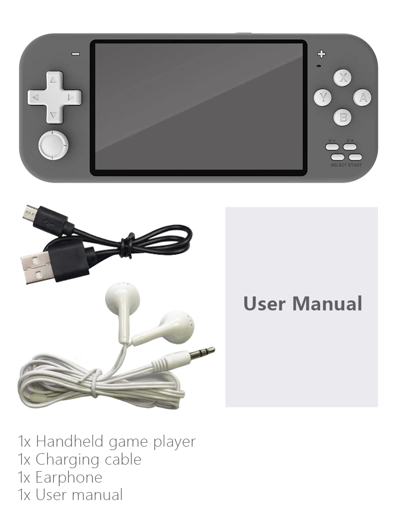 DATA FROG X20 Mini Handheld Portable Video Game Consoles 4.3 inch Game Console Built-in 10000 Games For MAME/CPS/GBA/NES/GB/SEGA