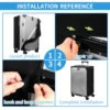 Transparent PVC protective cover, dustproof and waterproof suitcase, wear-resistant suitcase cover, zipper style luggage cover 3