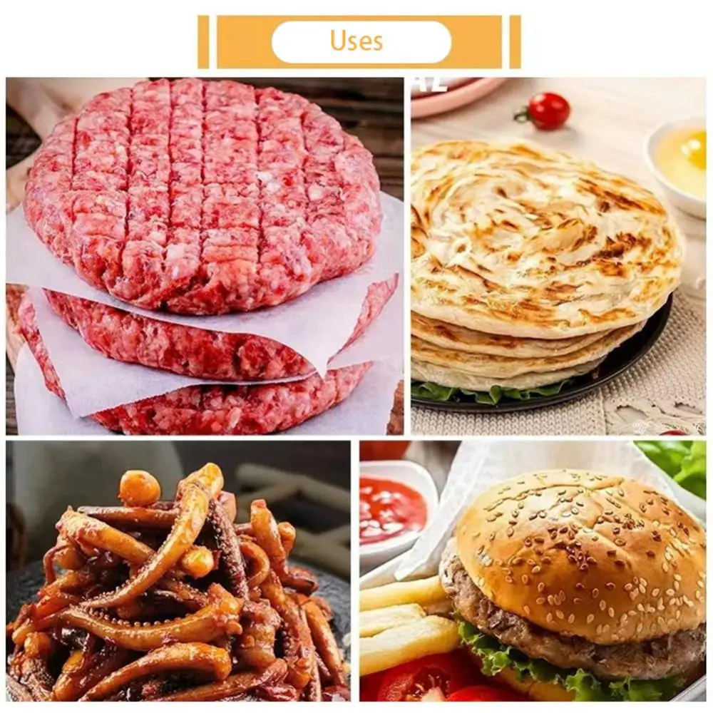Stainless Steel Smash Burger Press Hamburger Patties Meat Masher Circular Meat Press Mold for Deli Meats Kitchen Accessories