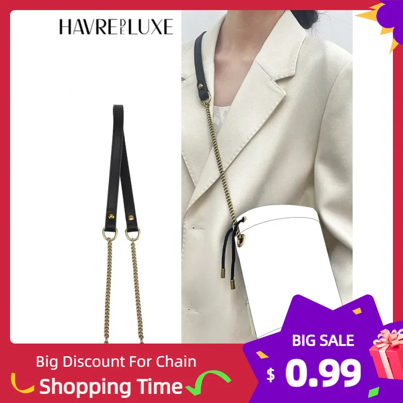 

Crossbody Chain Hand Holding Bucket Bag Modified Portable Shoulder Strap Replacement Leather Underarm Bag Strap Accessories