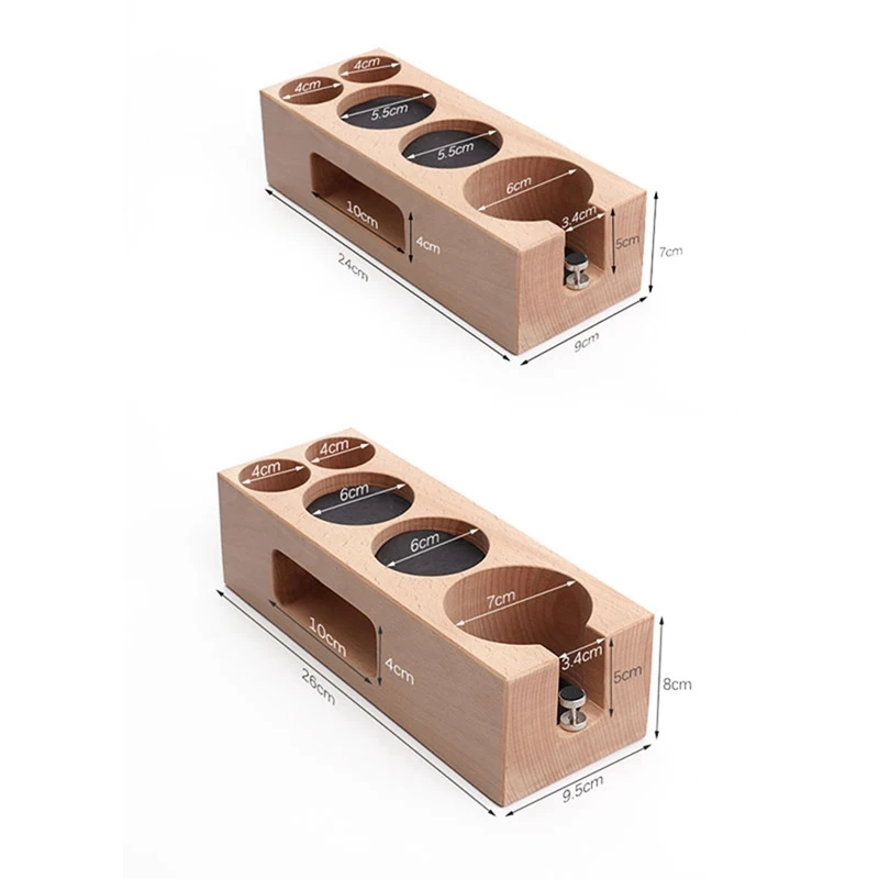 

Coffee Tamper Holder Wooden Filling Support Base Espresso Tamper Mat Station Filter Stands Barista