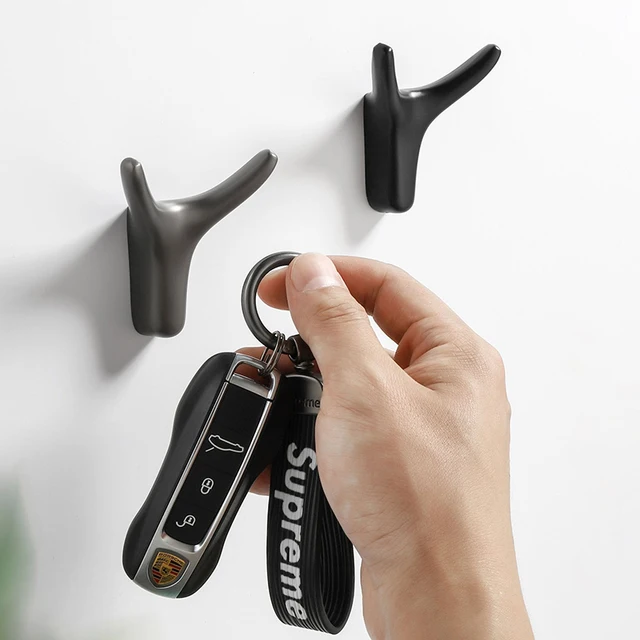 2 db Modern Fémkulcs Akasztófal Északi Kürt Alakú Horgok A Fürdőszoba Ajtó Falának Dekoratív Akasztásához - Image 3
