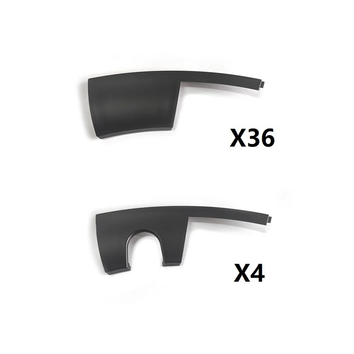 

20 Inch Wheel Hub Cover Trim for Model Y Hubcaps Replacement Rim Protector Exterior Accessories ( Black)