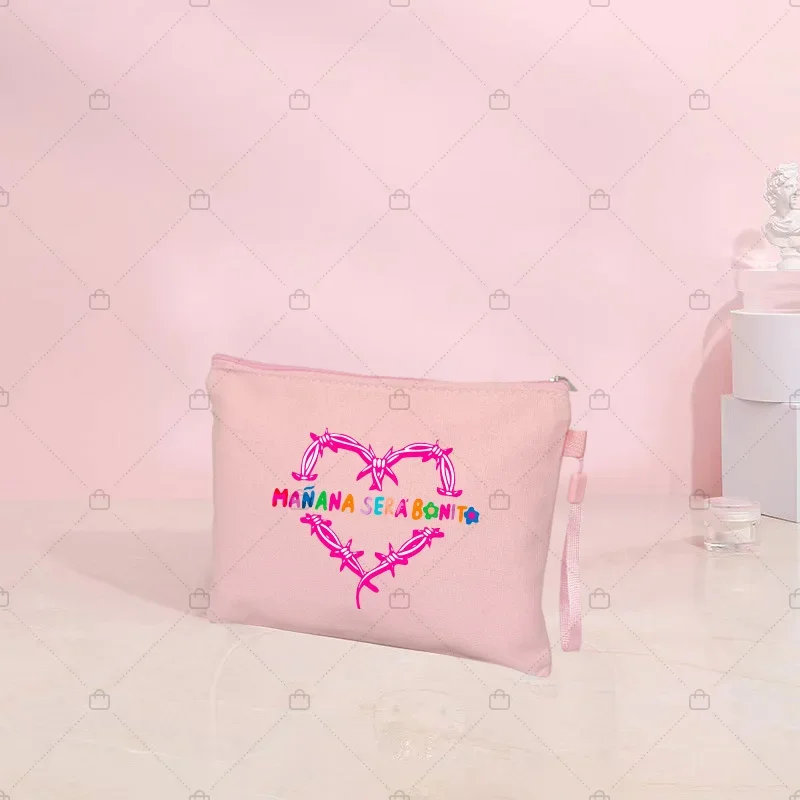 2023 New Manana Sera Bonito Karol G Canvas Travel Cosmetic Bag Cute Mañana Será Bonito Makeup Pouchs Birthday/fans Gifts for Her 6