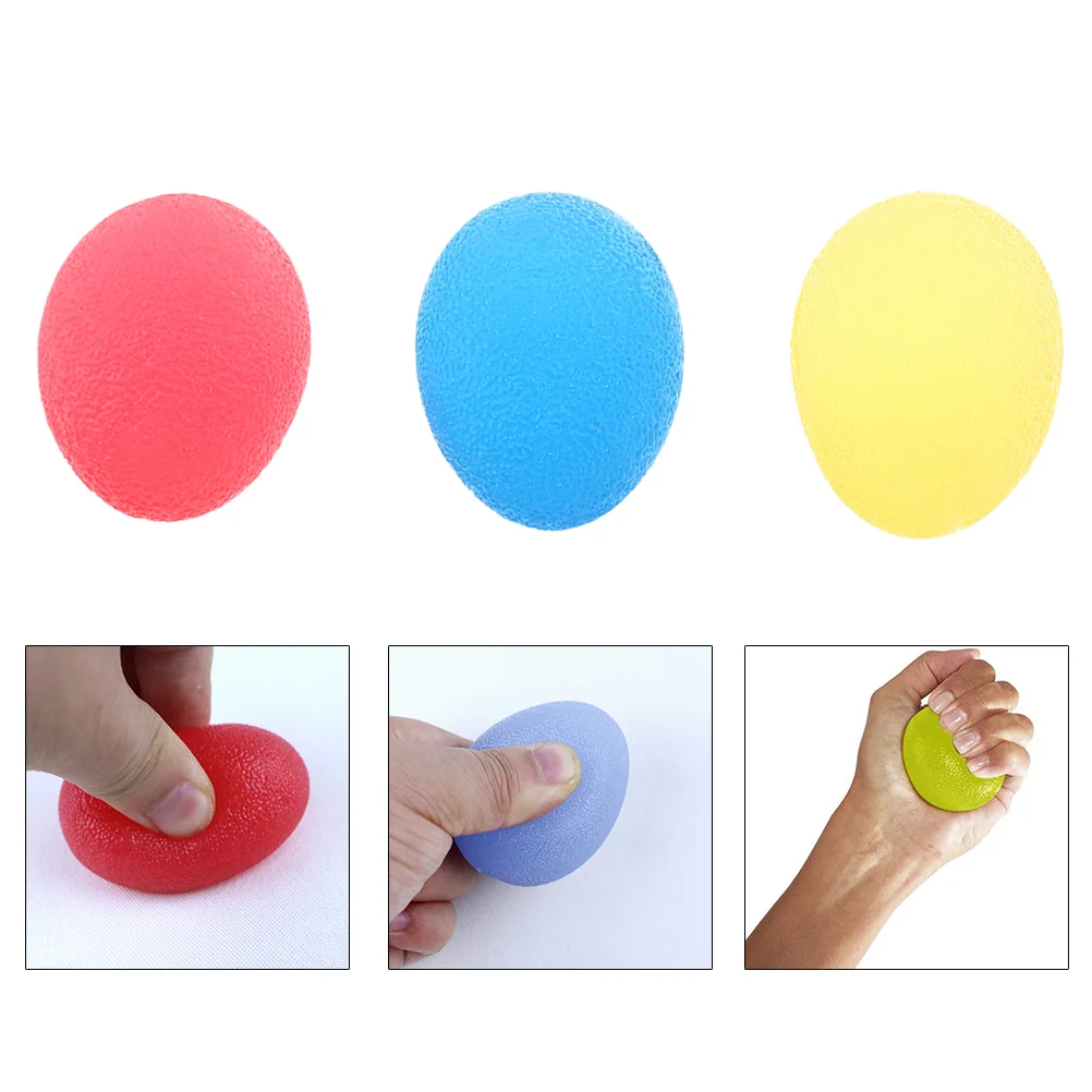 

3 PC Stress Balls Tear-resistant Massage Relief Bouncy Slow Rising Grip Fidget Toy