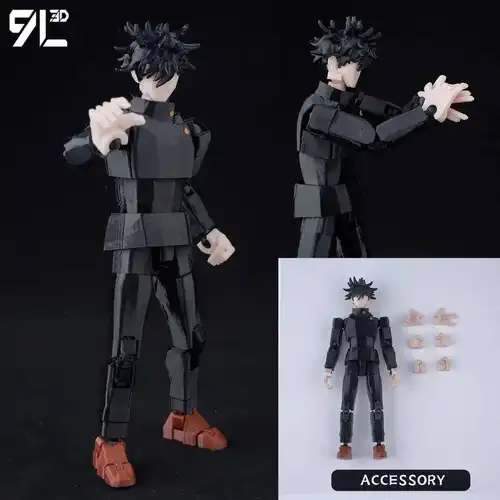 9L3D Printed Anime Jujutsu Kaisen Sukuna Yuji Yuta Satoru Gojo Lucky Dummy 13 Movable Shapeshift Action Figures Mannequin Toys - Image 26