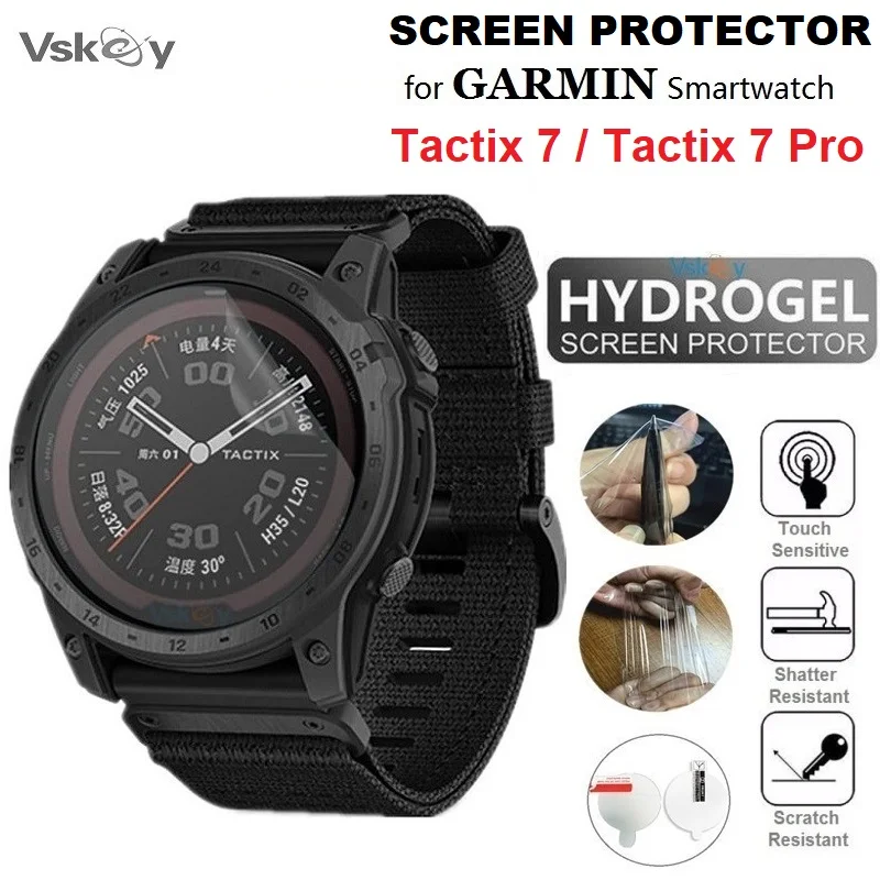 GARMIN tactix 7 pro【ハイドロゲルフィルム2枚組】 10PCS TPU Hydrogel Soft Screen Protector for Garmin Tactix 7 Pro