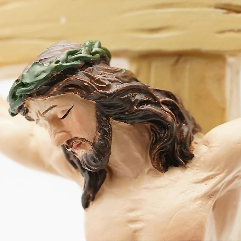 22/32センチメートルイエス昇天ビッグクロス家族壁掛け装飾樹脂苦い