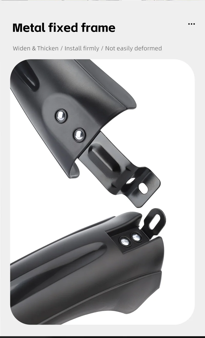 WEST BIKING 2 Stück Fahrradkotflügel Kotflügel Staubdicht Radfahren Spritzschutz Universal Fahrrad Kotflügel Spritzwassergeschützt für Mountainbike – Detail 21