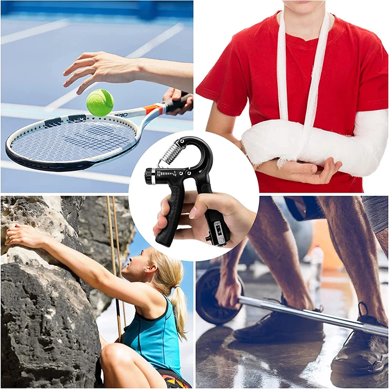 Hand Strengthener Finger Strength Trainer Finger Trainer Forearm Exerciser Hand Grip Trainers Hand Grip Exerciser Hand Trainer Wrist Exerciser Hand Exerciser 5-60Kg Heavy Gripper