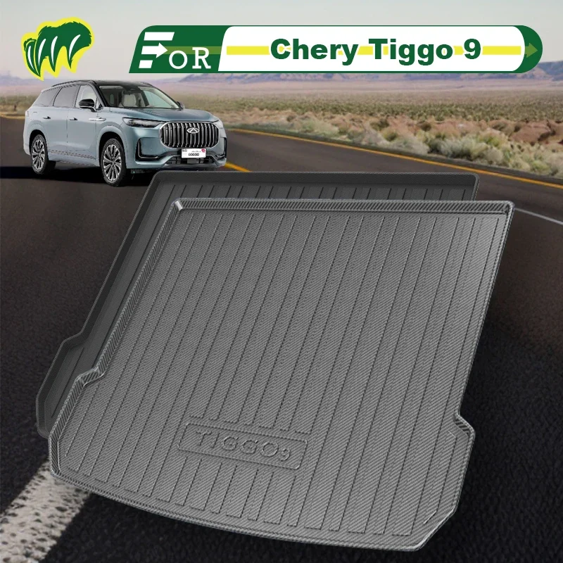 

For Chery Tiggo 9 2023 Custom Fit Car Trunk Mat All Season Cargo Mat 3D Shaped Laser Measured Trunk Liners
