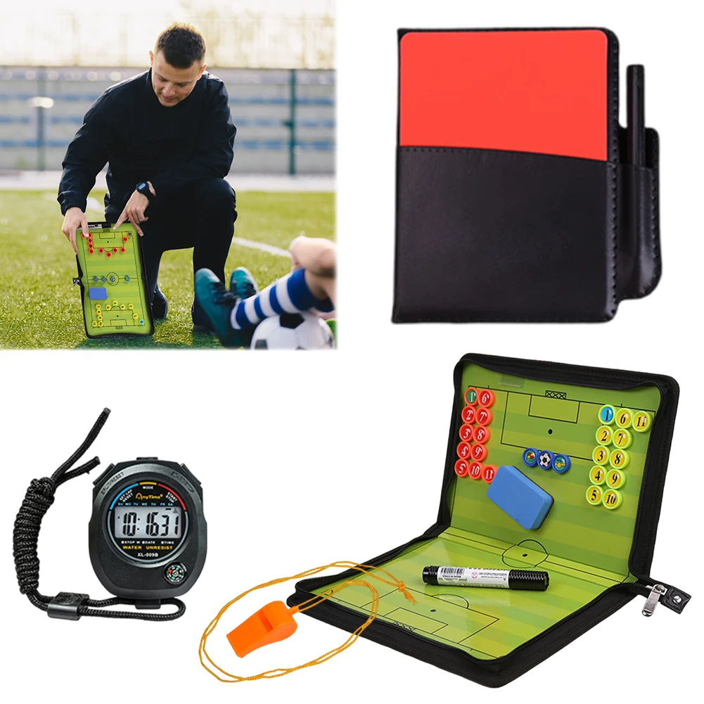 Foldable Magnetic Football Tactic Board Soccer Coaching Board Soccer Coach Tactics Folder Football Strategy for Coaches