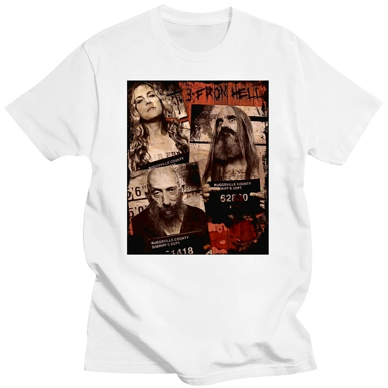 Винтажная футболка из фильма «3 из Хелла», футболки с принтом страха, Роба, зомби, сумером, модная повседневная Уличная одежда унисекс в стиле хип-хоп, женская одежда