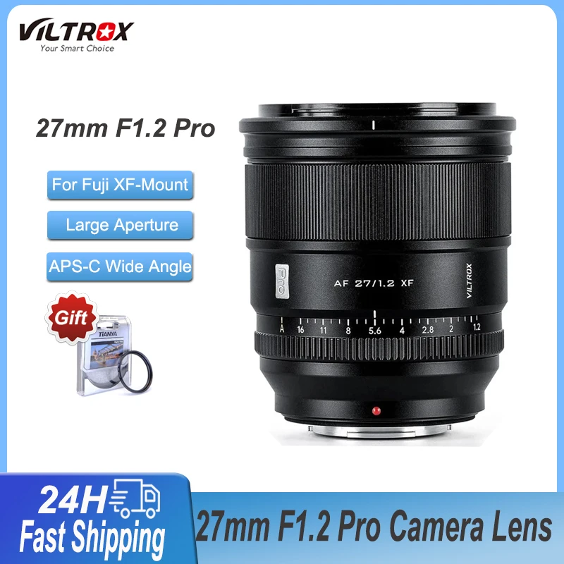 

VILTROX 27mm F1.2 Fuji PRO Auto Focus Large Aperture APS-C Lens for Fujifilm XF Mount Cameras Lenses X-T30 X-T3 X-PRO3 X-T20