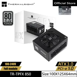 Thermalright TR-TPFX850 computer case power supply,SFX platinum medal full module,support ATX3.0 /pcie5.0 (850W)