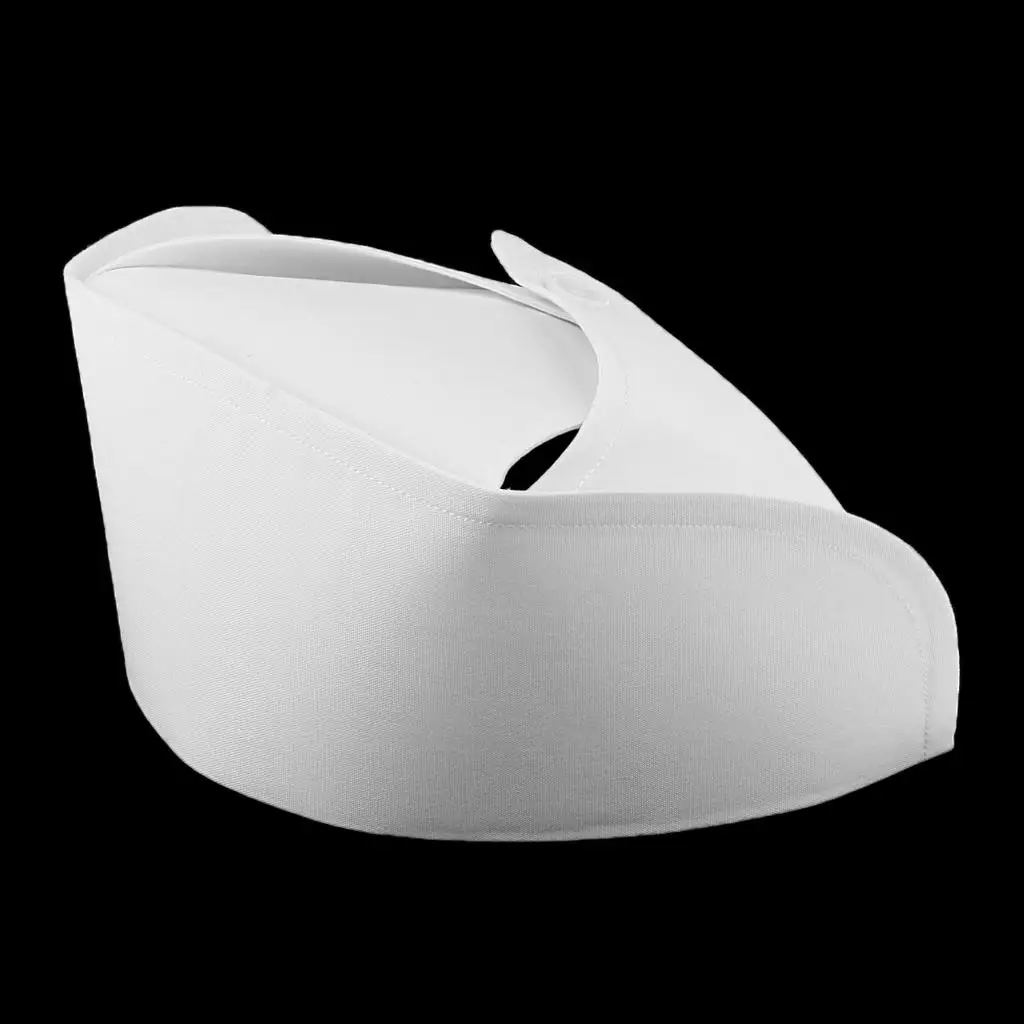 

Women Vintage Nurse Hat Polyster Staff Uniform Costume AccessoryWhite