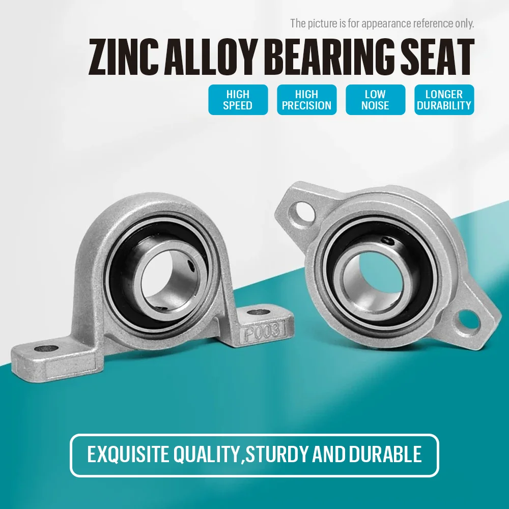 Zinc Alloy Diameter 8mm To 35mm Bore Ball Bearing Pillow Block Mounted Support KFL08 KFL000 KFL001 KFL002 KP08 KP000 KP001 KP002