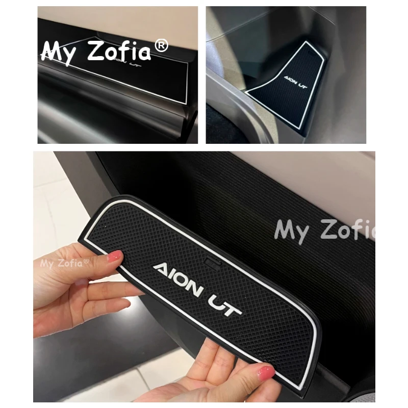 For GAC AION UT 2025 2026 Car Silicone Door Slot Pad Cup Cushion