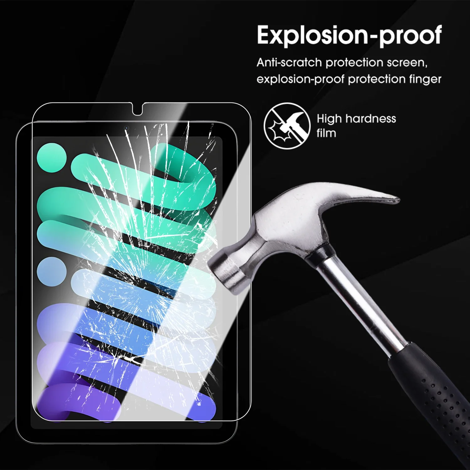 Screen Protector for iPad Mini 7/6 8.3inch Easy Installation Box Tempered Glass for iPad Mini 7th/6th Gen 2024/2021 8.3"A17 Pro