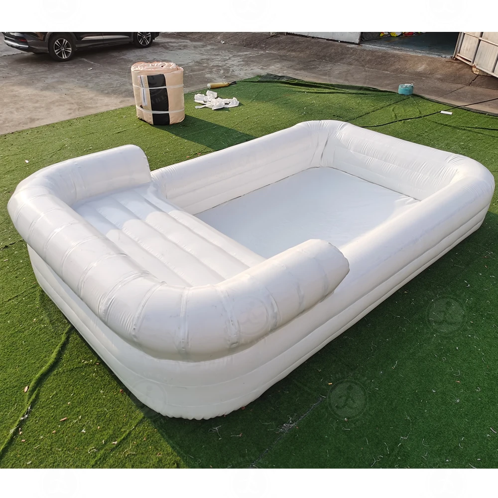 16ft-5m Large Family Party Outdoor Inflatable Sofa Pool Two in One Sofa & Pool Luxury Lounge Chair Swimming Pool for Kid Adults 4