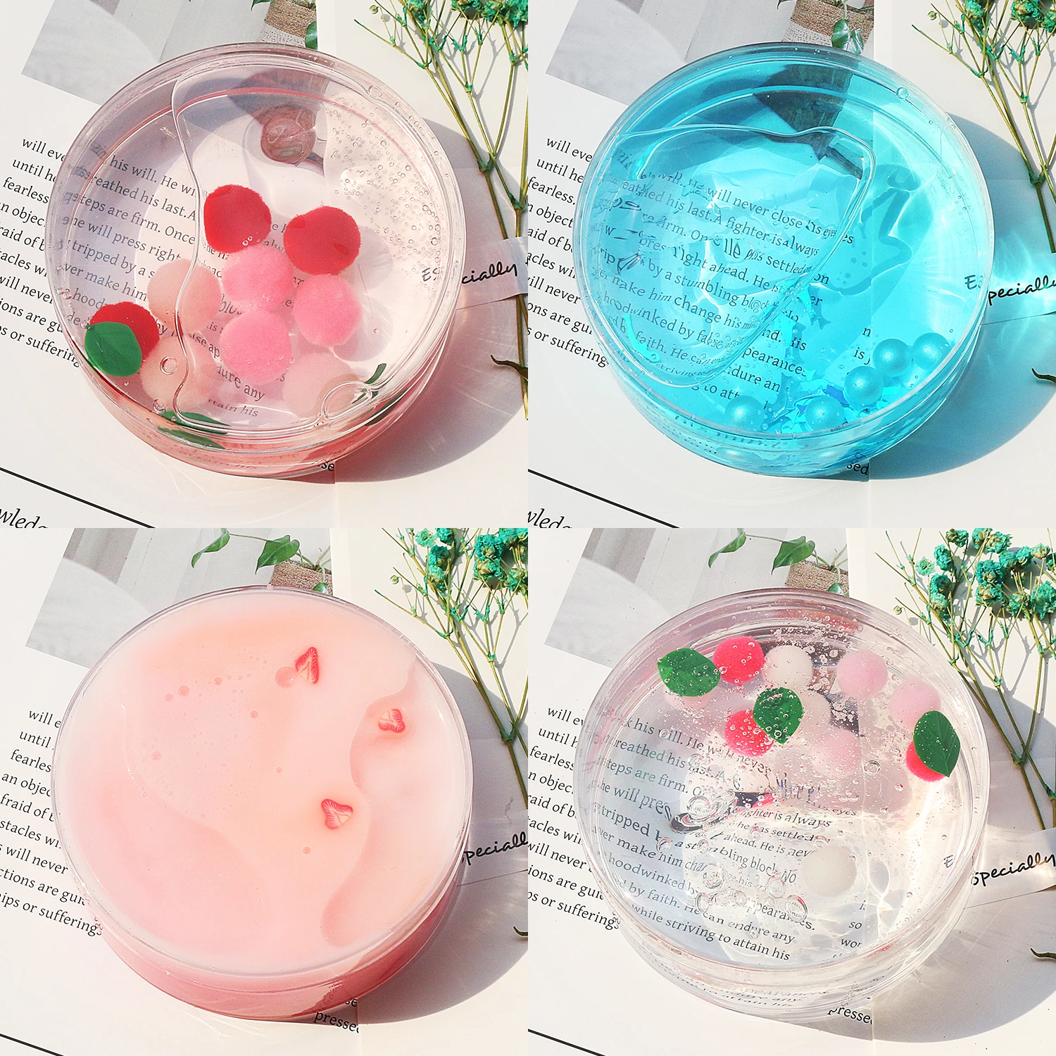 

Novel foaming gum slime, jam mud pressure reducing crystal mud, girlish heart decoration style