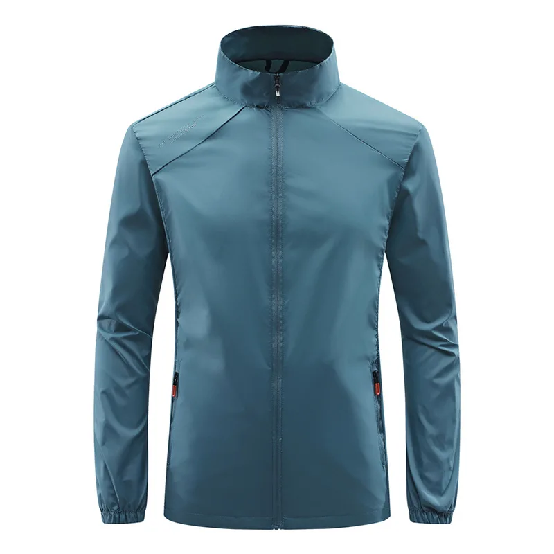 Men's Ice Silk Breathable Casual Stand Collar Jacket, Outdoor Fishing Jacket, Summer Fashion, Spot New Products