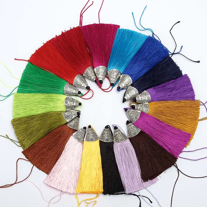 

5/10pcs 8cm Multicolor Tassel for DIY Handmade Bookmark Earring Keychain Charm Pendant Tassel Jewelry Making Suplies Accessories
