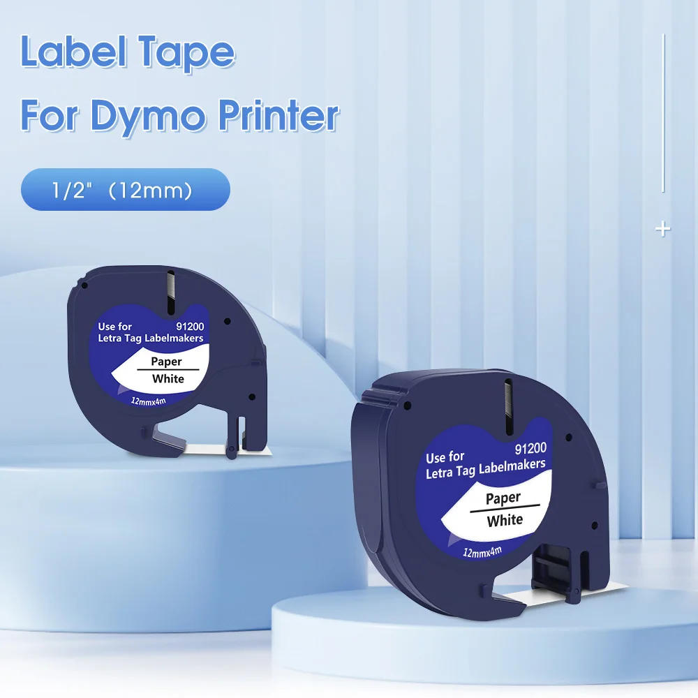 Ruban de bande d'étiquettes pour autocollant DYMO pour fournitures de  bureau en papier pour imprimante D1 (12 mm 45014)-JIA - Cdiscount Bricolage