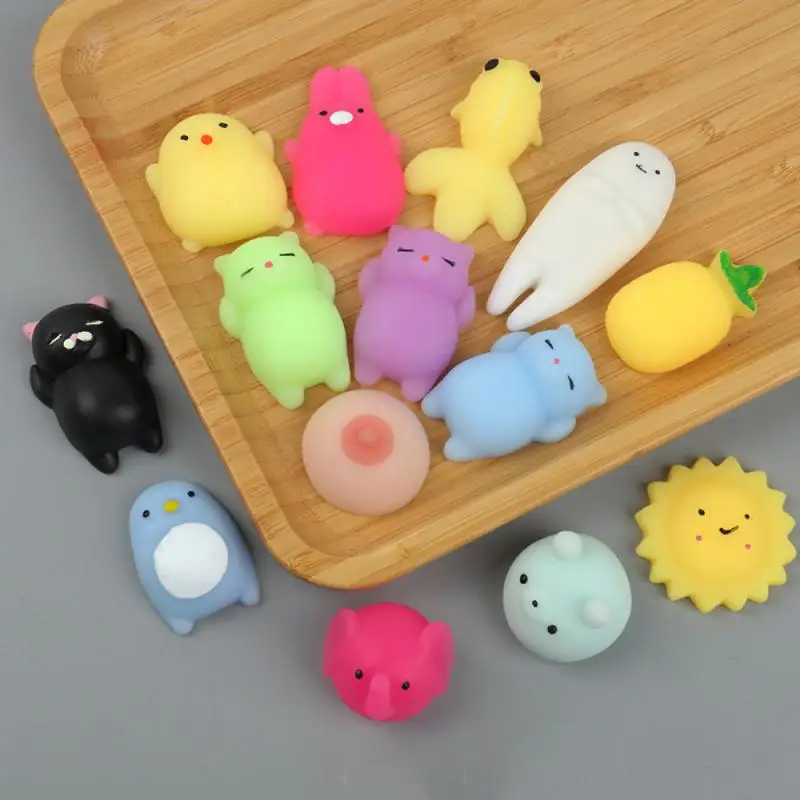 Birthday Gifts Vent Toys Mochi Squishies Kawaii Cartoon Squishy Toys For Kids Relief Stress Ball Squeeze Party Favors Toys