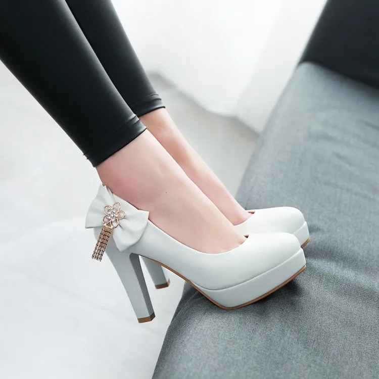 

Women's Shoes With Straps Round Toe Brief Pumps Chunky Sandals 2023 Platform Heels Footwear Latest Buckle Big Sweet Block Brande