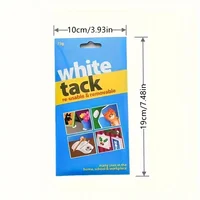 White Tack Multipack: Reusable, Wall-Safe, Non-Toxic, Removable Sticky Adhesive Putty for Posters, Photo Frames, Decorations 2
