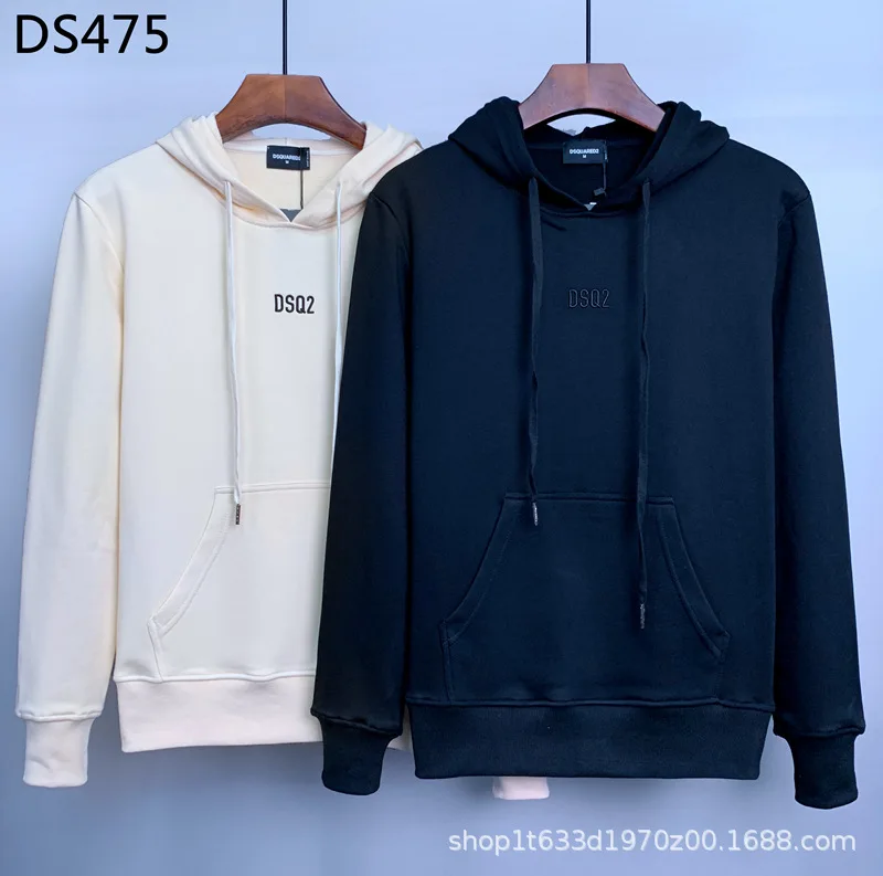 

Осенне-зимняя Толстовка DS475, мужской пуловер с вышивкой сверху и снизу, с маленькими ярлыками и длинными рукавами