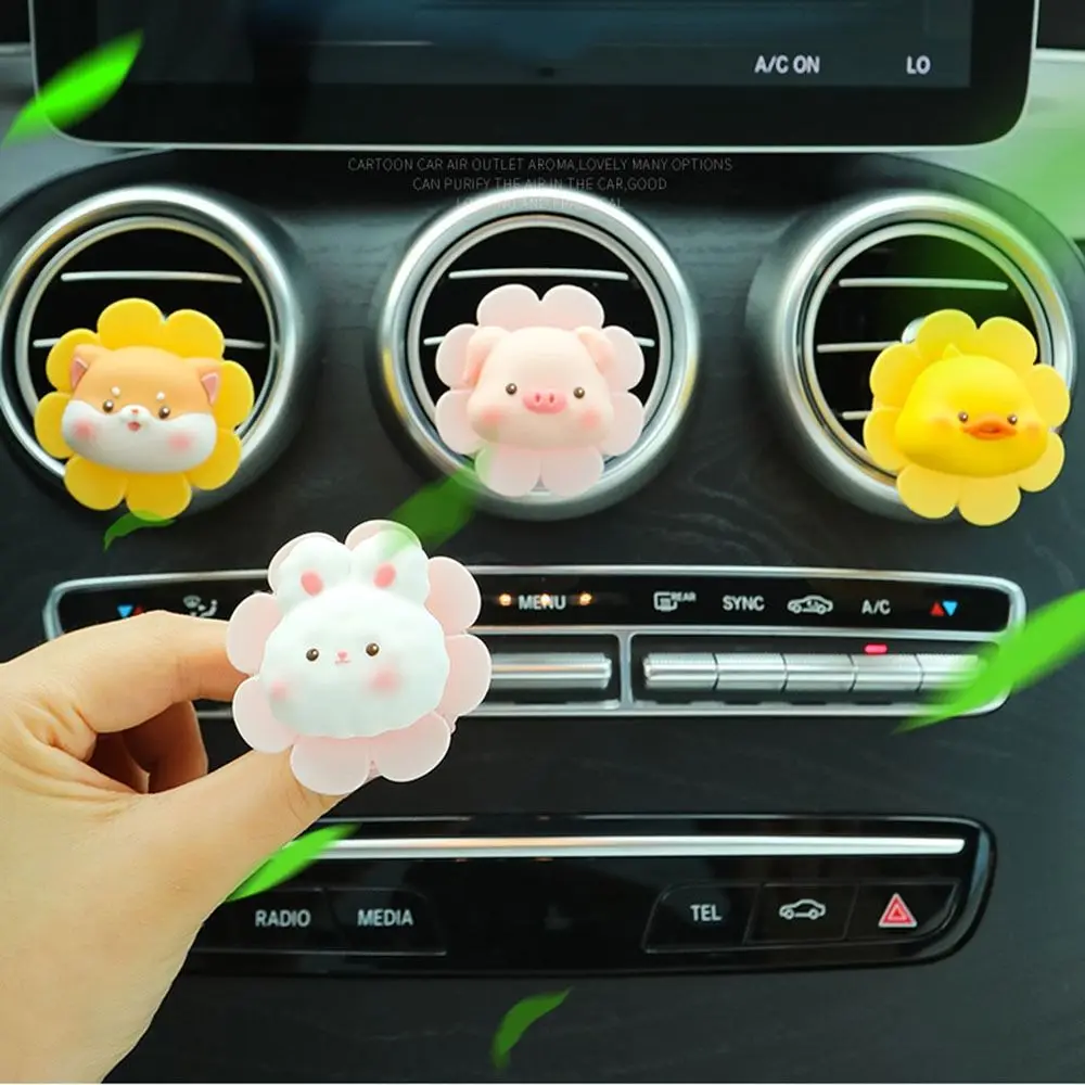 

PP Car Air Freshener Cute ABS Car Interior Accessories Car Windmill Ornament Silicone Air Conditioner Air Vent Decoration Car