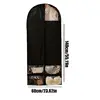 Dangling Coat Covers Large Capacity Dress Bag Covers With Clear Window Reusable Household Organizing Supplies Wardrobe Organizer 6