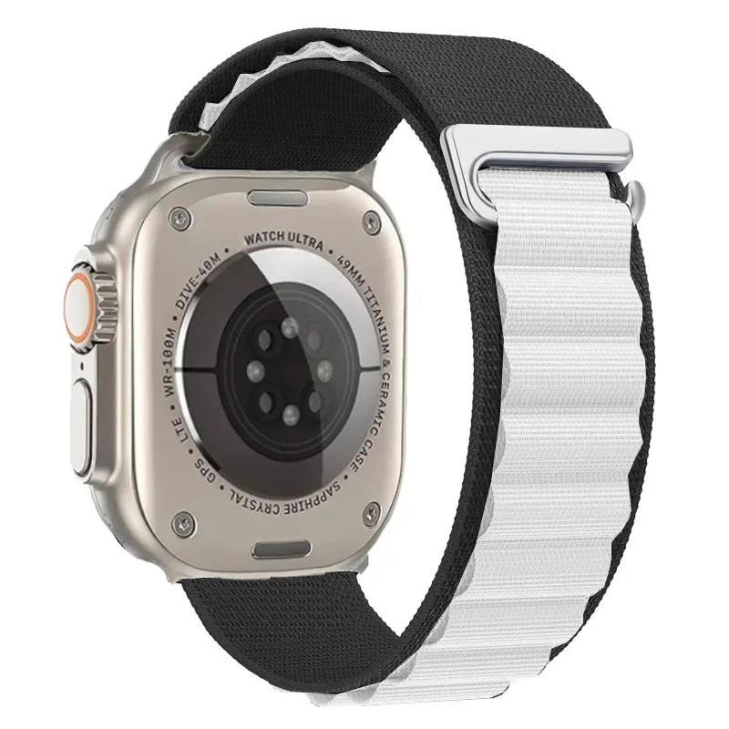 Premium Alpine Loop Nylon Sports Strap for Apple Watch - Versatile and Durable Bracelet Belt