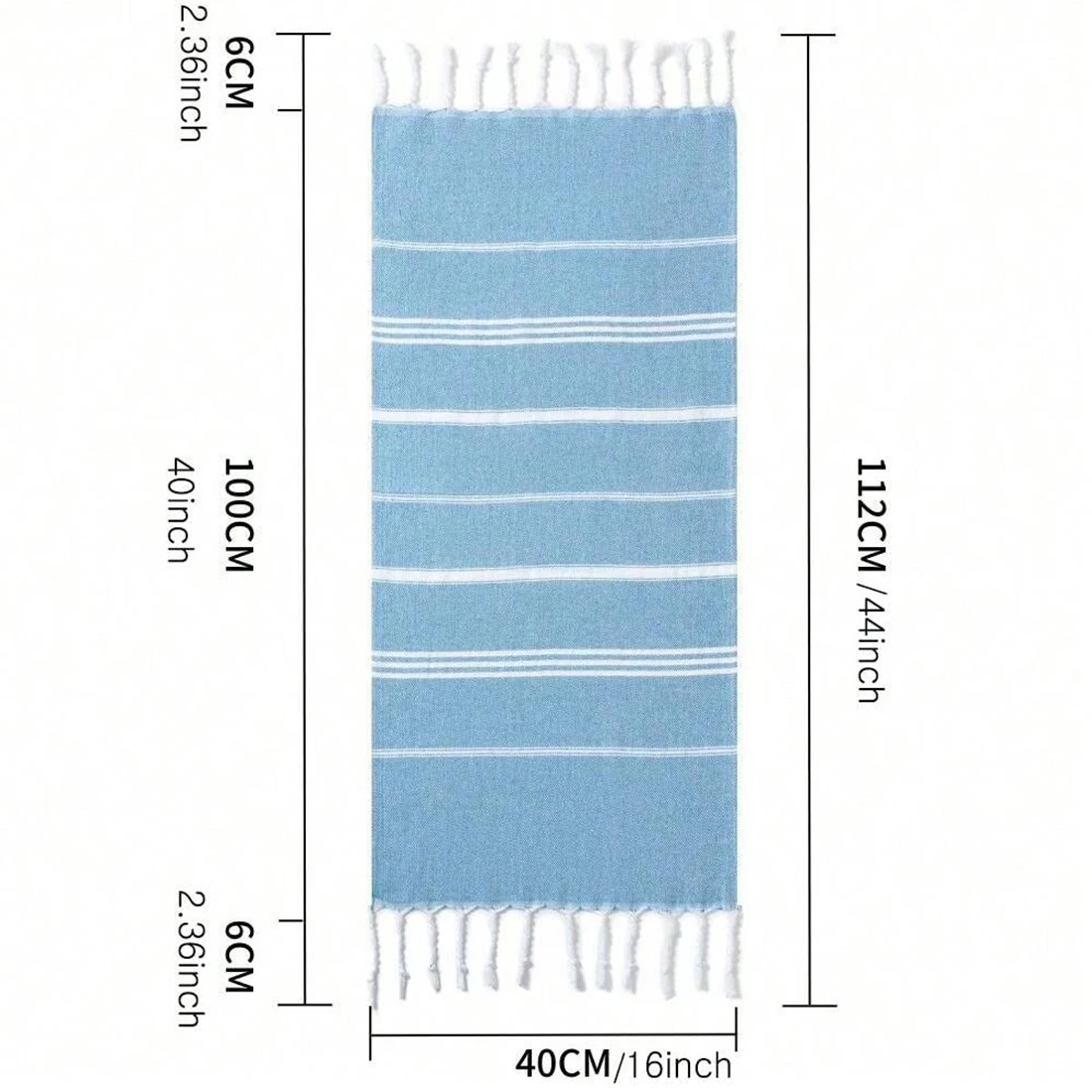 Cotton Turkish Kitchen Towel Nordic Tassel Tea Towel Rectangular Tablecloth Striped Hand Towel Bathroom Accessories set 2