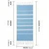 Cotton Turkish Kitchen Towel Nordic Tassel Tea Towel Rectangular Tablecloth Striped Hand Towel Bathroom Accessories set 2